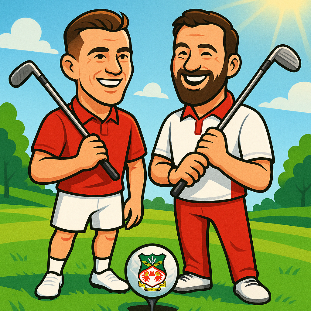 Mark Howard en Steven Fletcher op de golfbaan